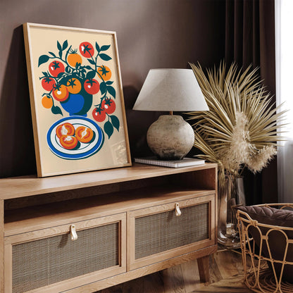 Cherry Tomatoes Poster - Kitchen Wall Decor