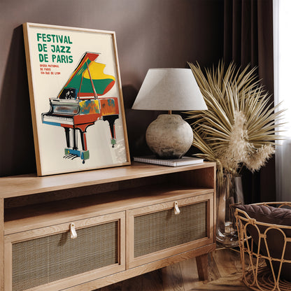 France Jazz Festival Vintage Poster