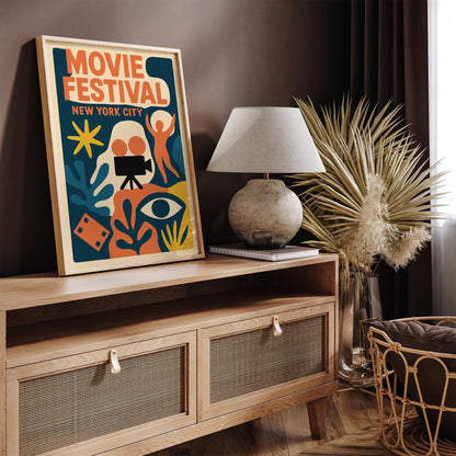 Movie Festival New York City Retro Poster