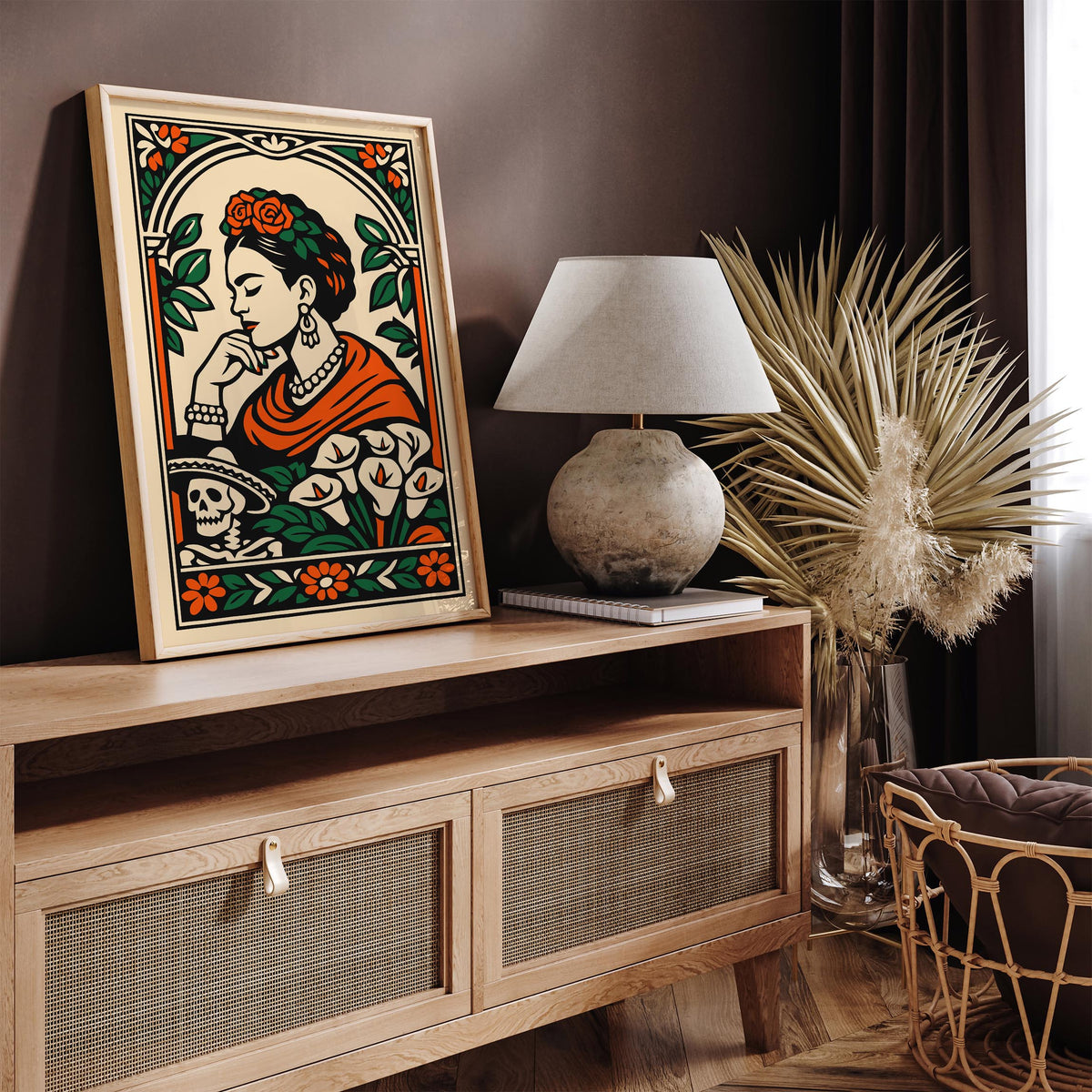 Frida Kahlo Inspired Woman Poster
