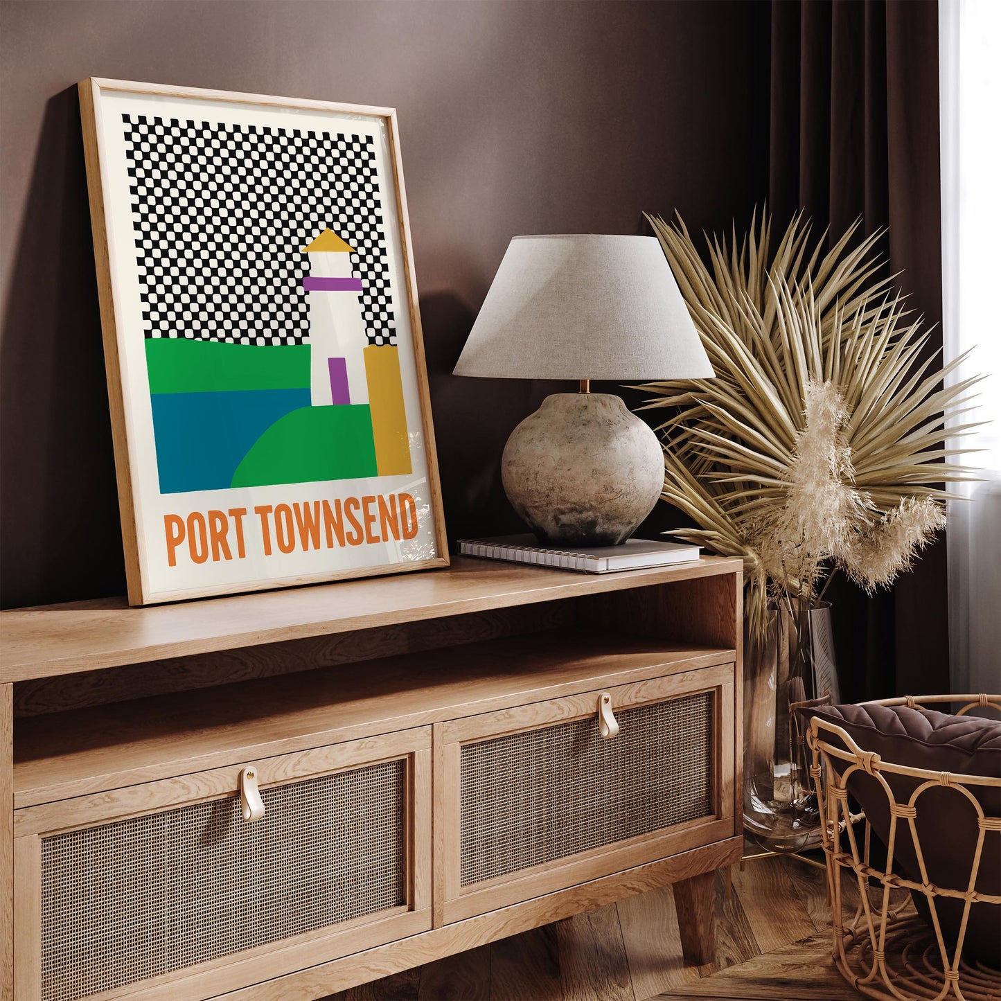 Port Townsend Poster - Mid Century Modern Wall Art