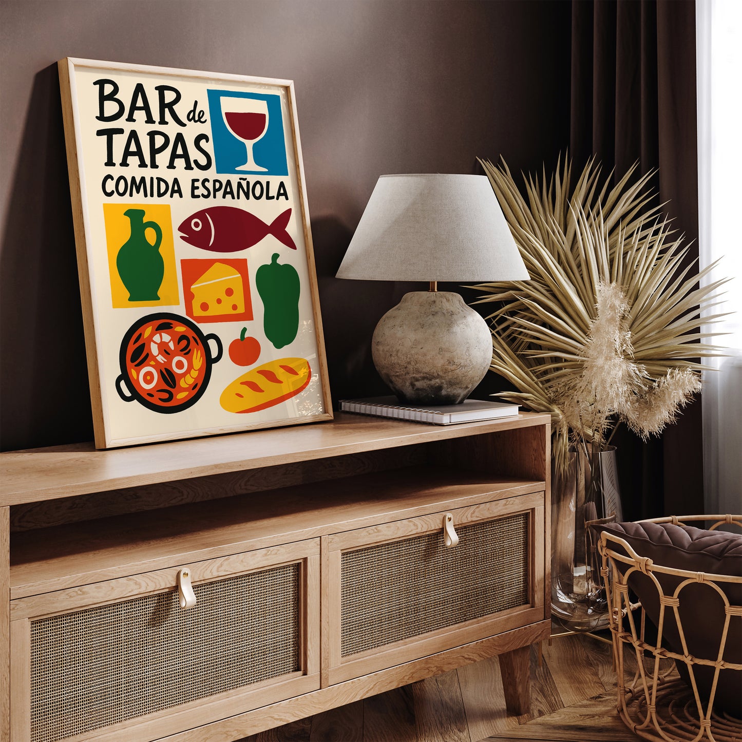 Spanish Tapas Poster – Bar & Kitchen Wall Art