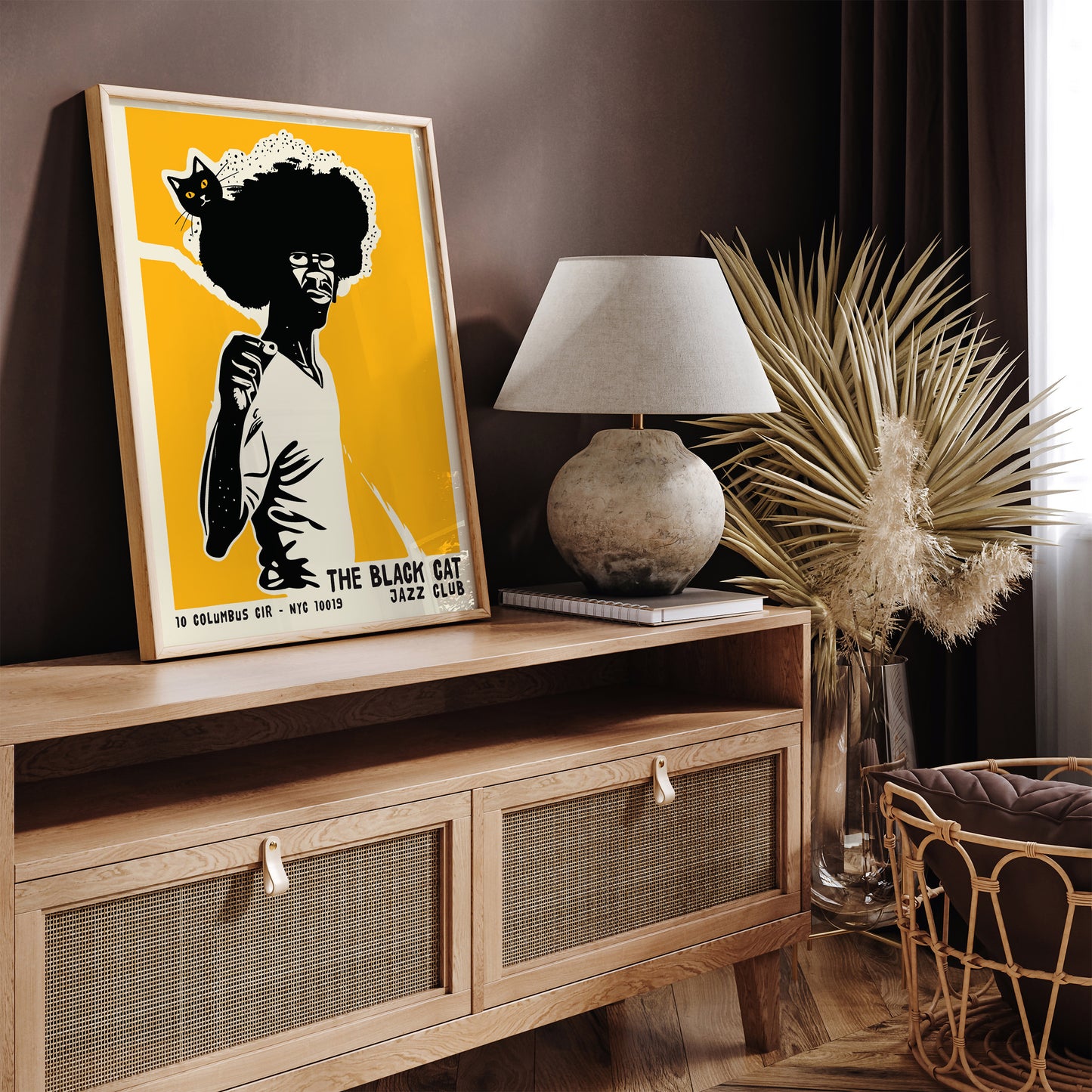 The Black Cat Jazz Club NYC Poster