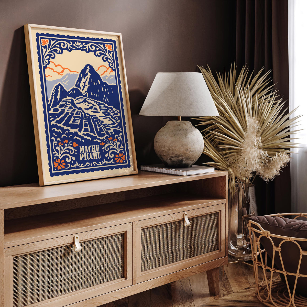 Machu Picchu Peru Travel Poster