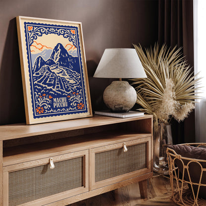 Machu Picchu Peru Travel Poster