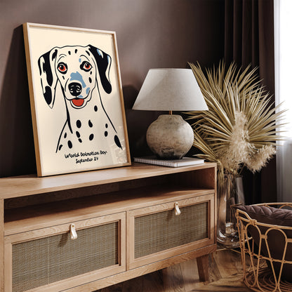Cute Dalmatian Wall Art Print