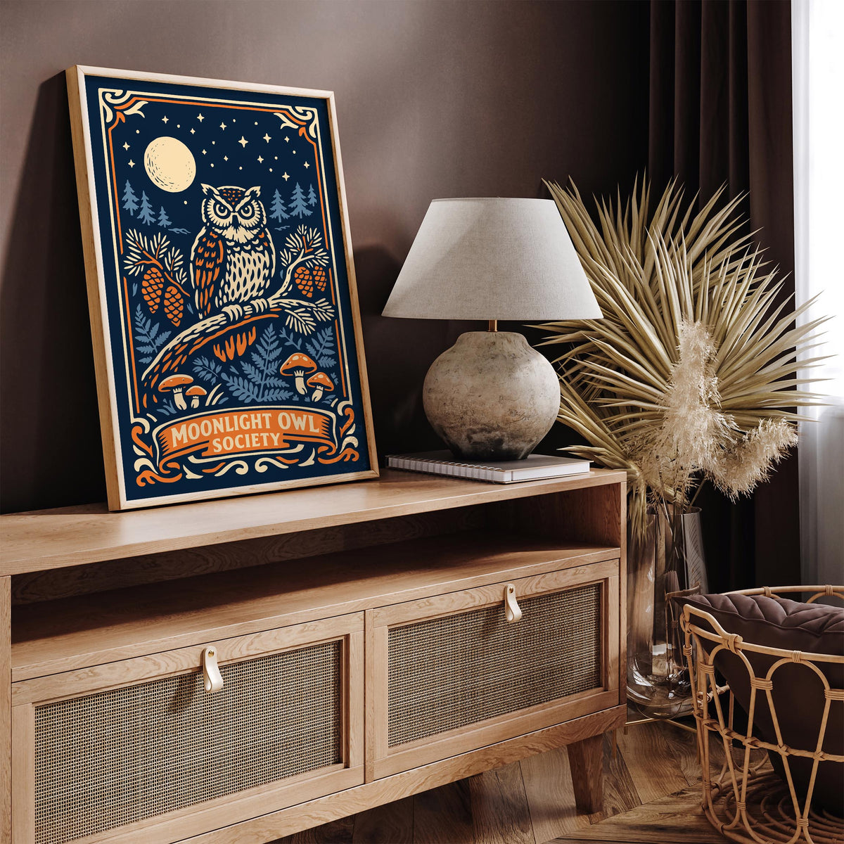 Moonlight Owl Society Poster