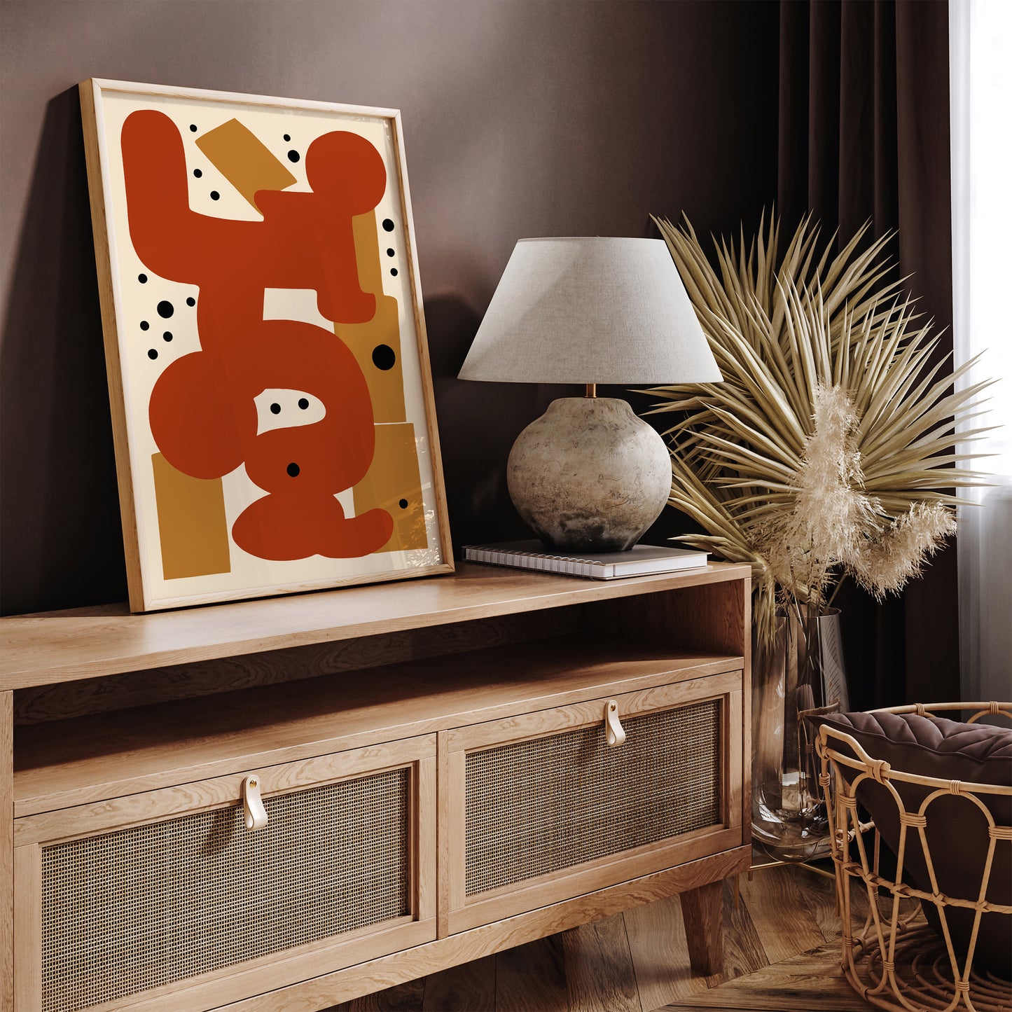 Mid Century Modern Abstract Wall Art