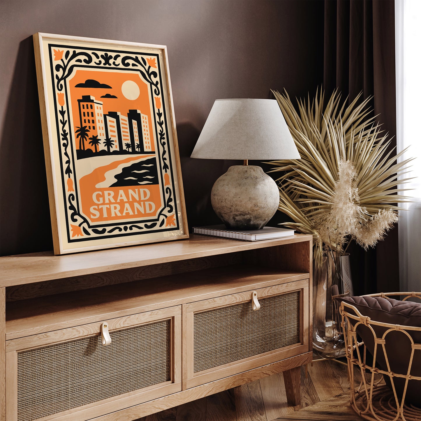Grand Strand Cityscape Landscape Poster