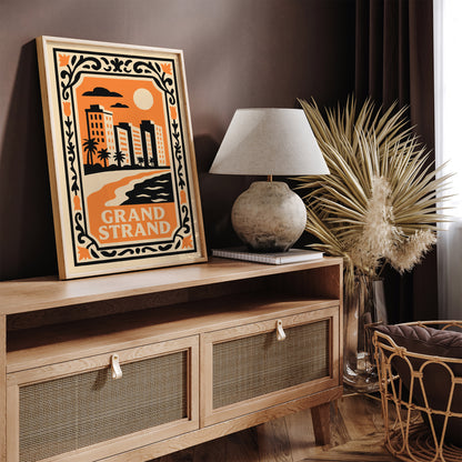 Grand Strand Cityscape Landscape Poster