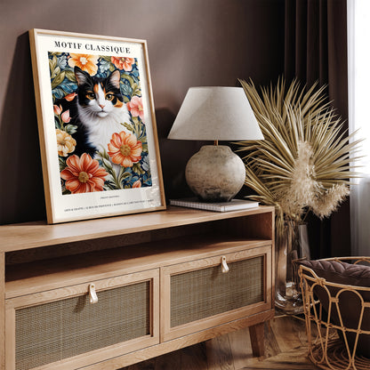 Calico Cat Portrait Wall Art