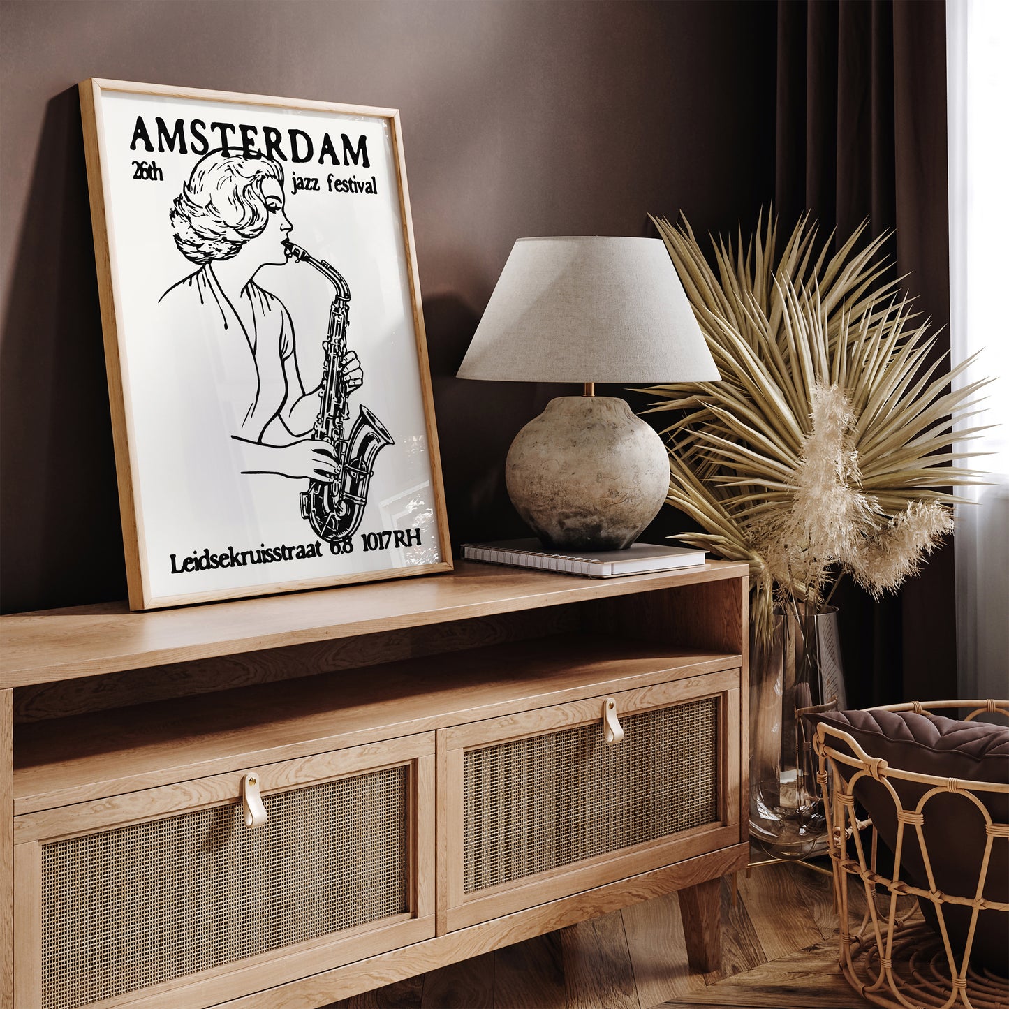 Amsterdam Jazz Festival Vintage Poster