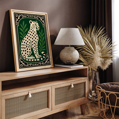Elegant Cheetah Animal Art Print