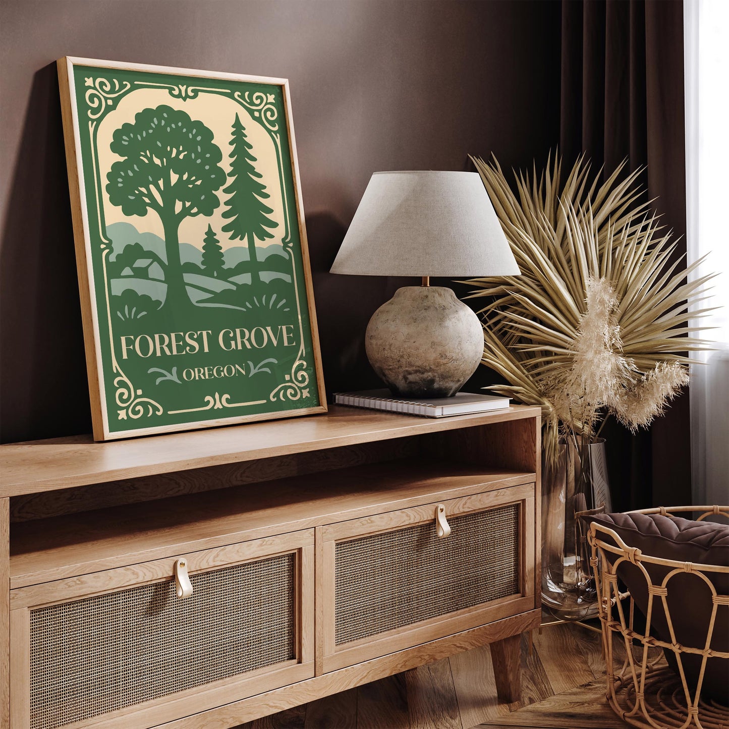 Forest Grove Oregon Travel Poster