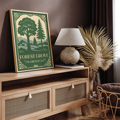 Forest Grove Oregon Travel Poster