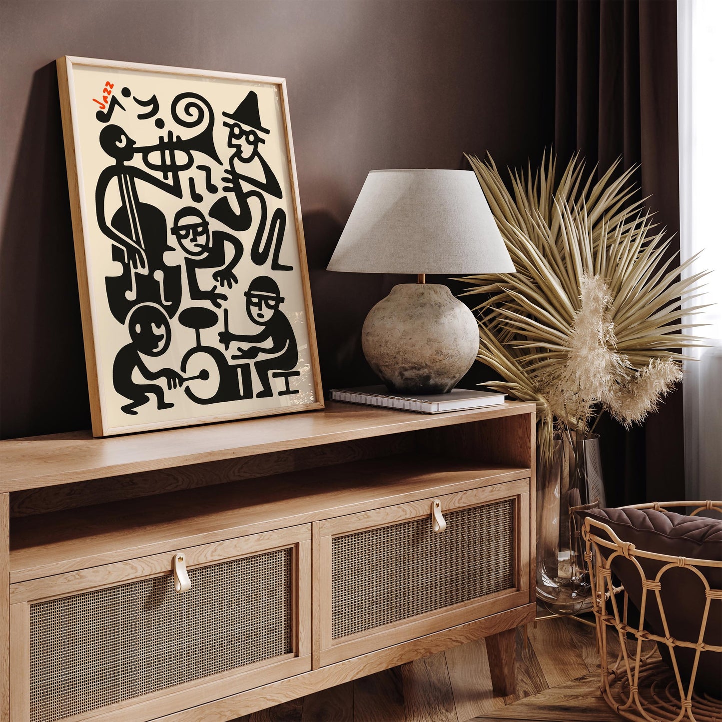Jazz Band Poster - Abstract Music Print