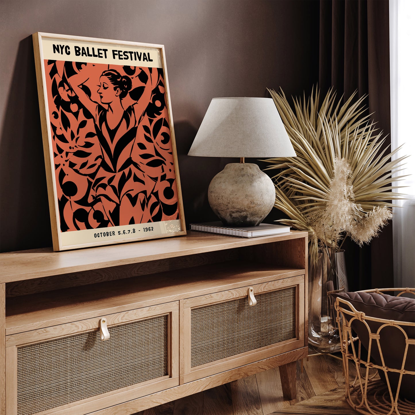 1962 NYC Ballet Festival Vintage Poster