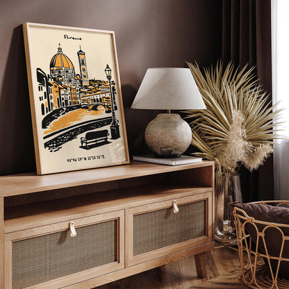 Florence Italy Poster – Cityscape Wall Art