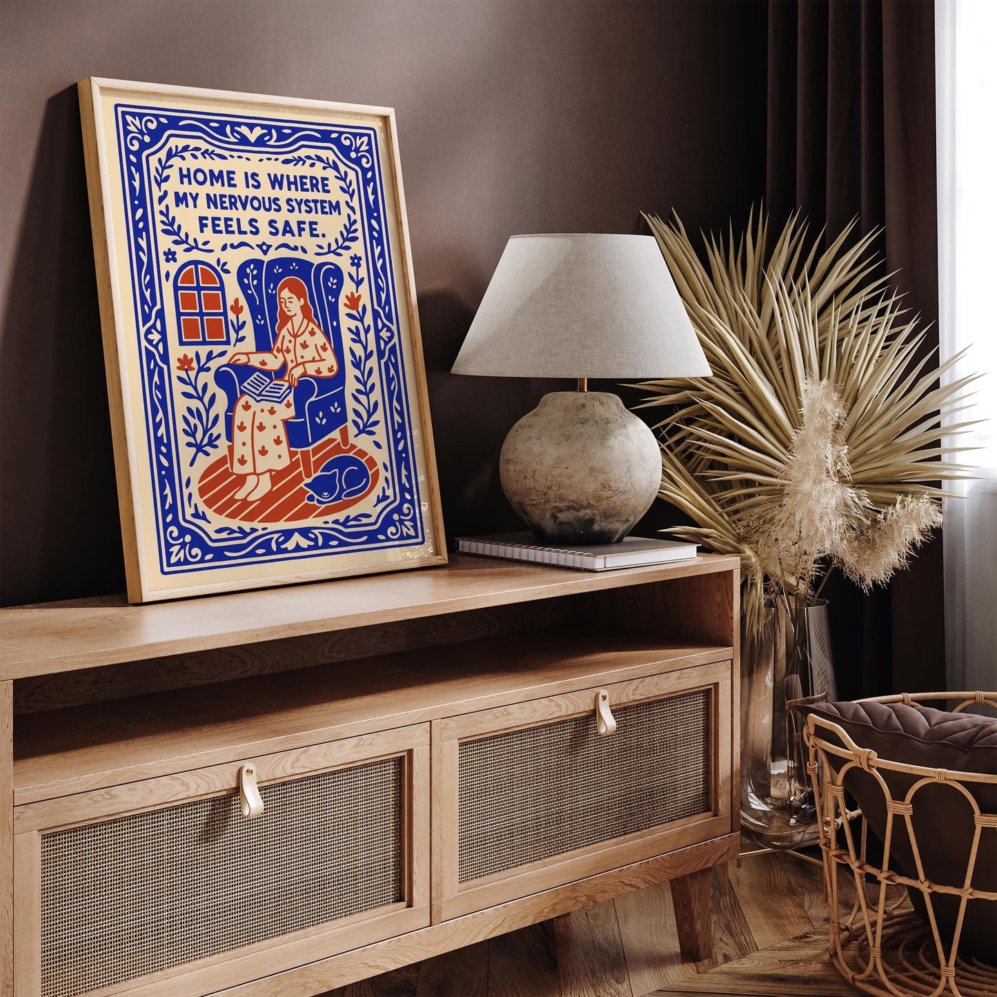 Home Is Where I Feel Safe Poster - Quote Wall Art