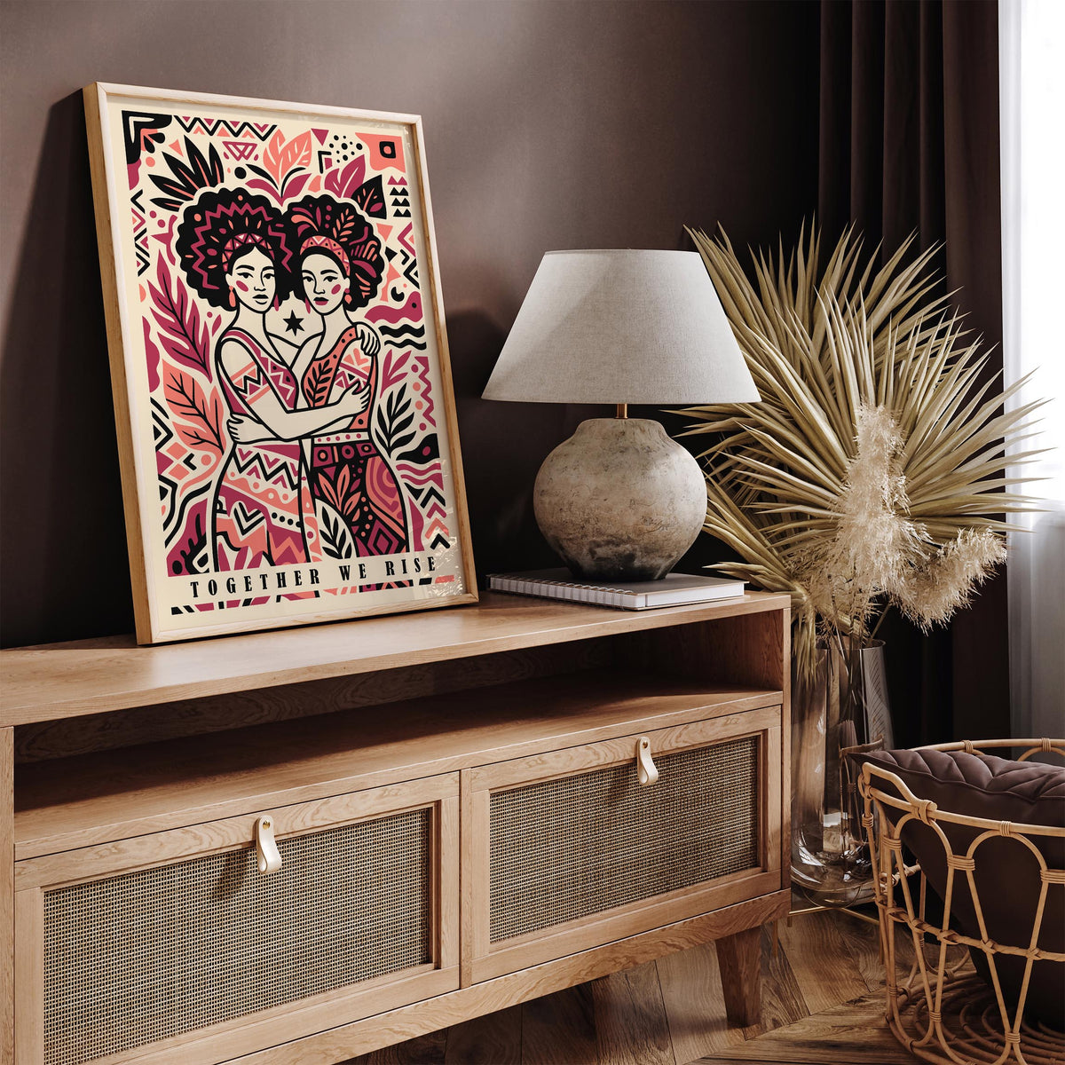 Together We Rise Sisterhood Poster