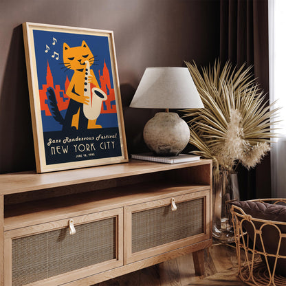 NYC Jazz Rendezvous Festival Art Poster