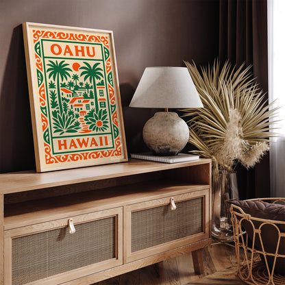 Oahu Hawaii Poster 2026