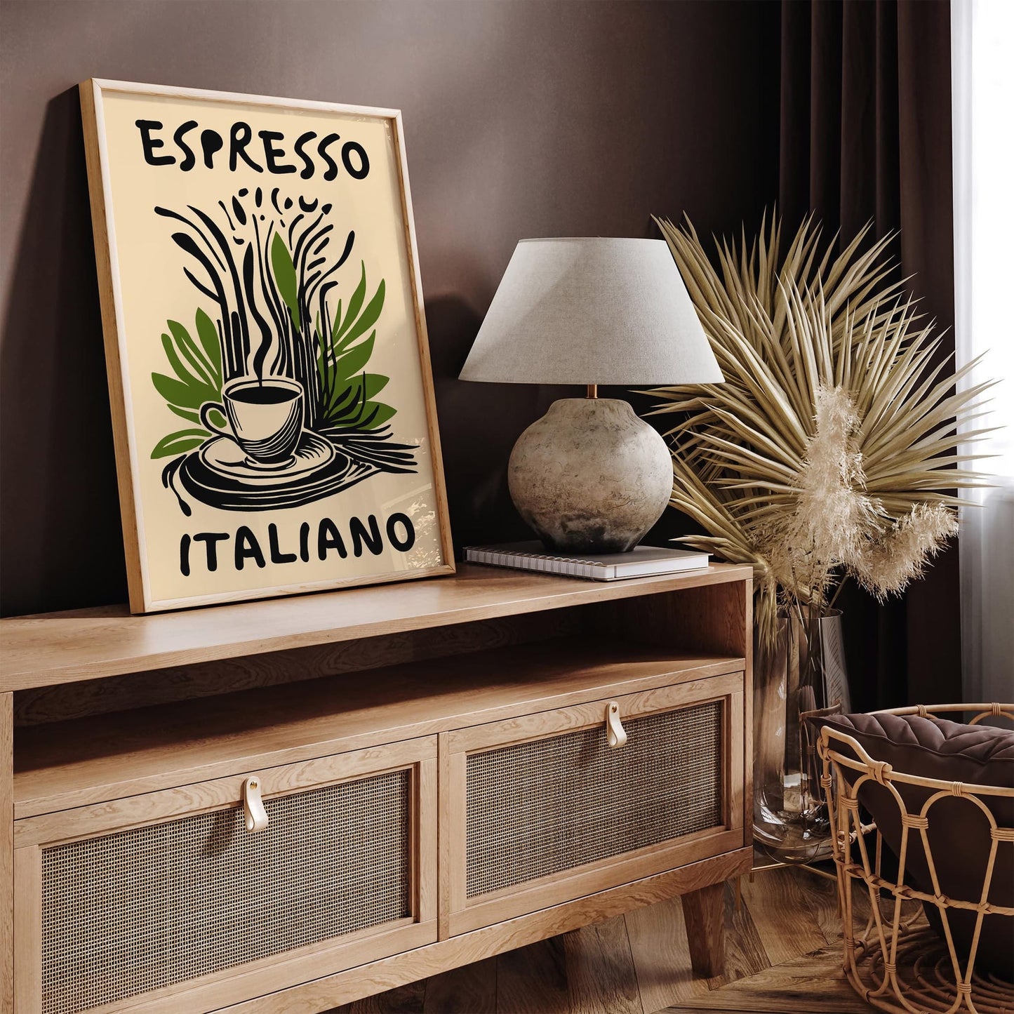 Espresso Italiano Kitchen Wall Art Print