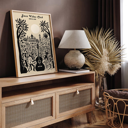 Barcelona Jazz Club Music Poster 2025