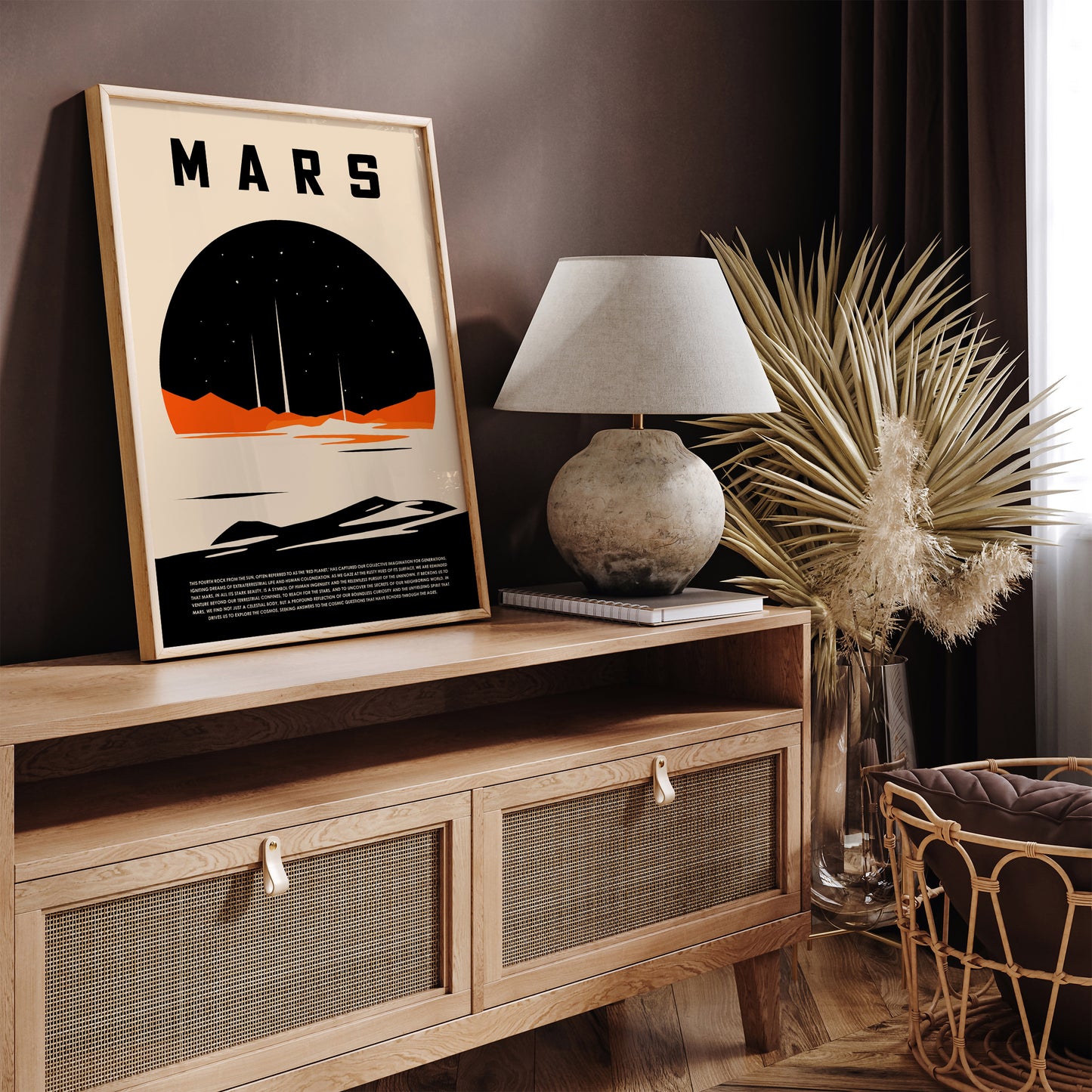 MARS Minimalist Space Poster