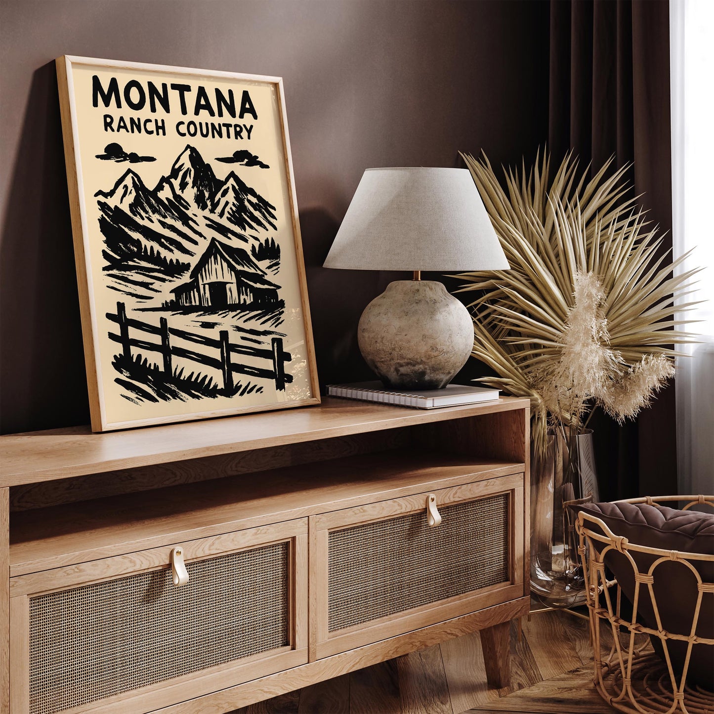 Montana Ranch City Poster