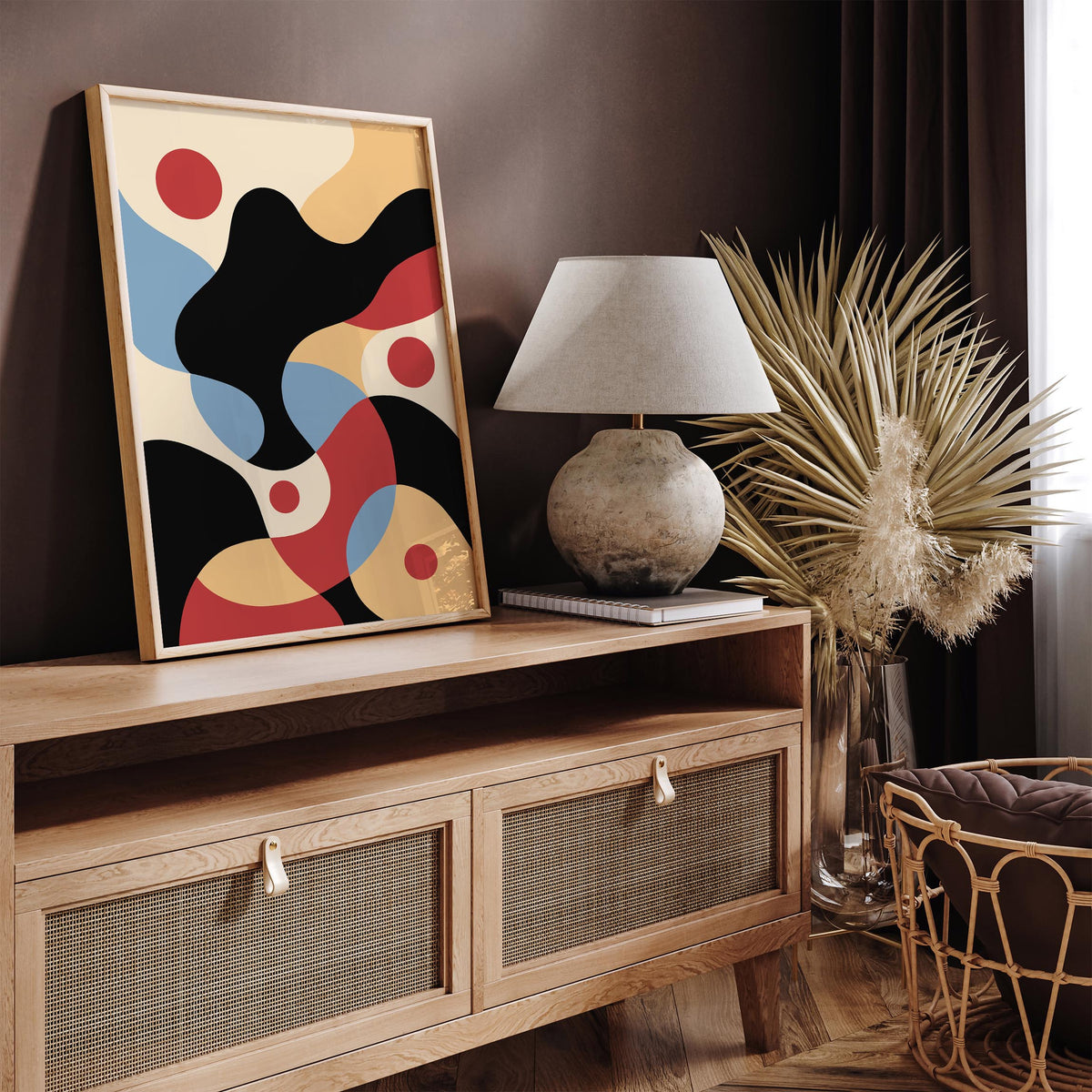 Mid Century Modern Abstract Wall Art