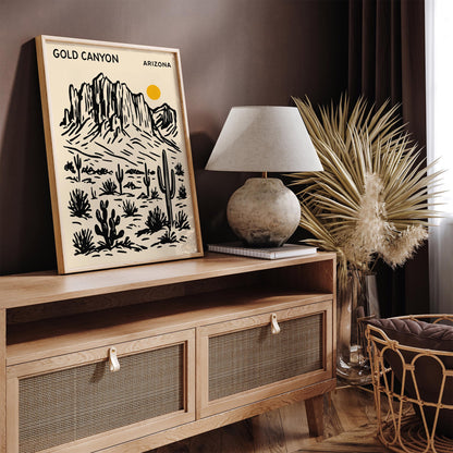 Gold Canyon Arizona Travel Poster
