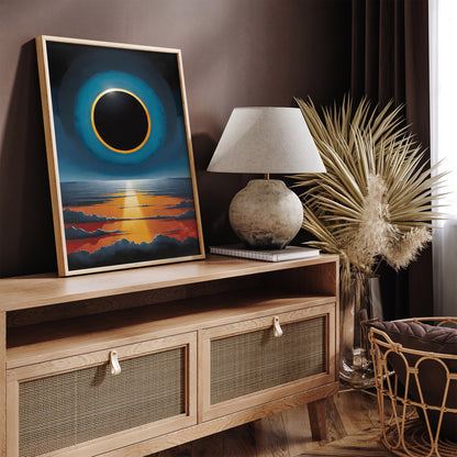 Total Eclipse Modern Art Print