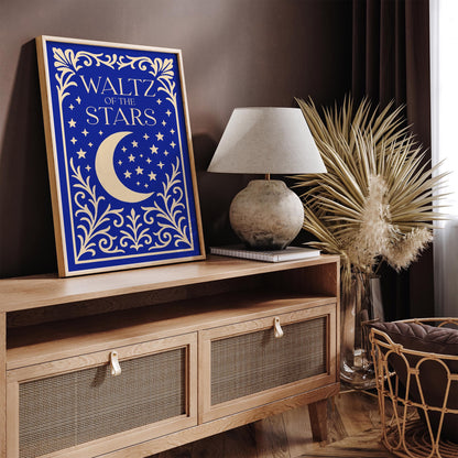 Waltz of the Stars Poster - Blue Moon Art Print