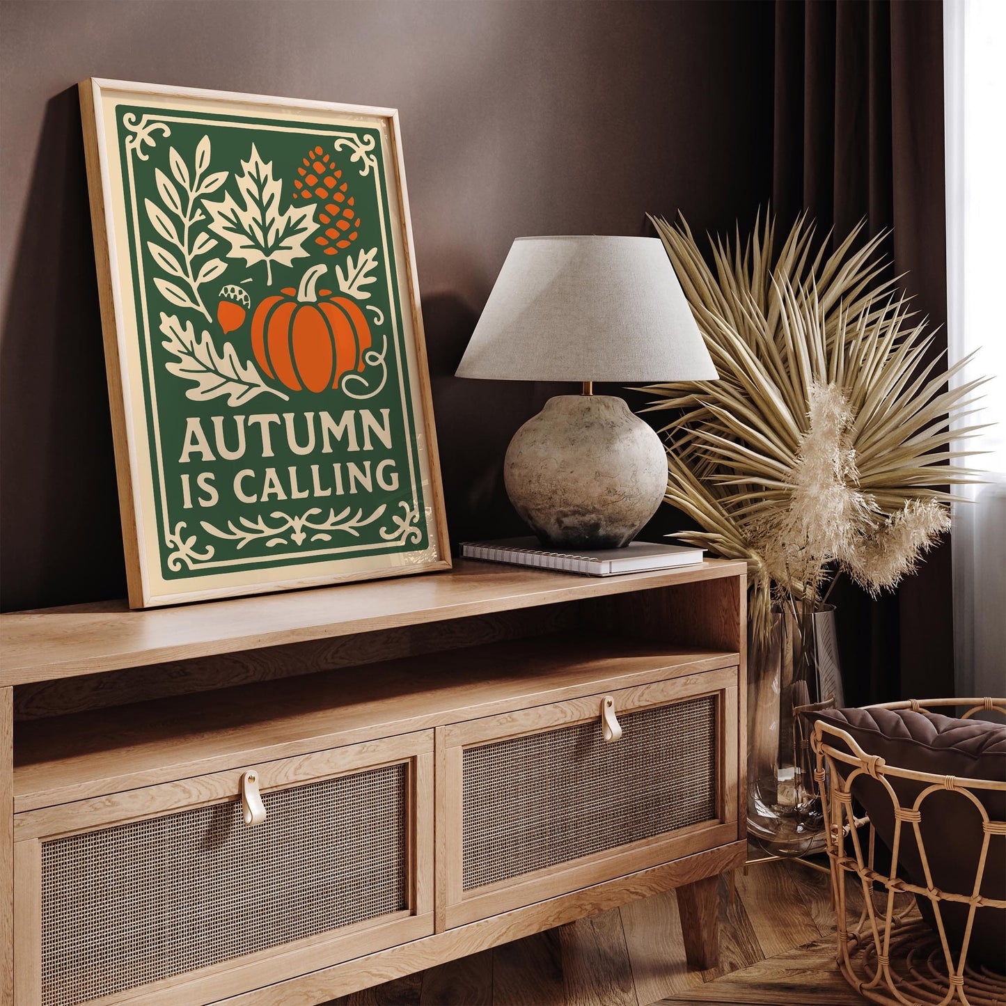 Autumn is Calling Poster - Cozy Autumn Home Decor