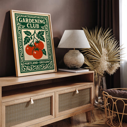 Gardening Club Portland Oregon Poster