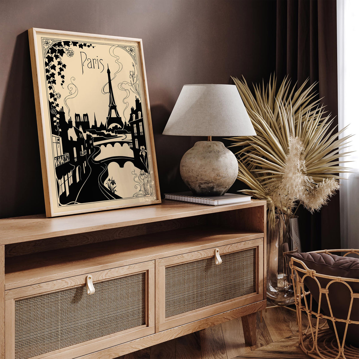 Paris Art Nouveau Travel Poster