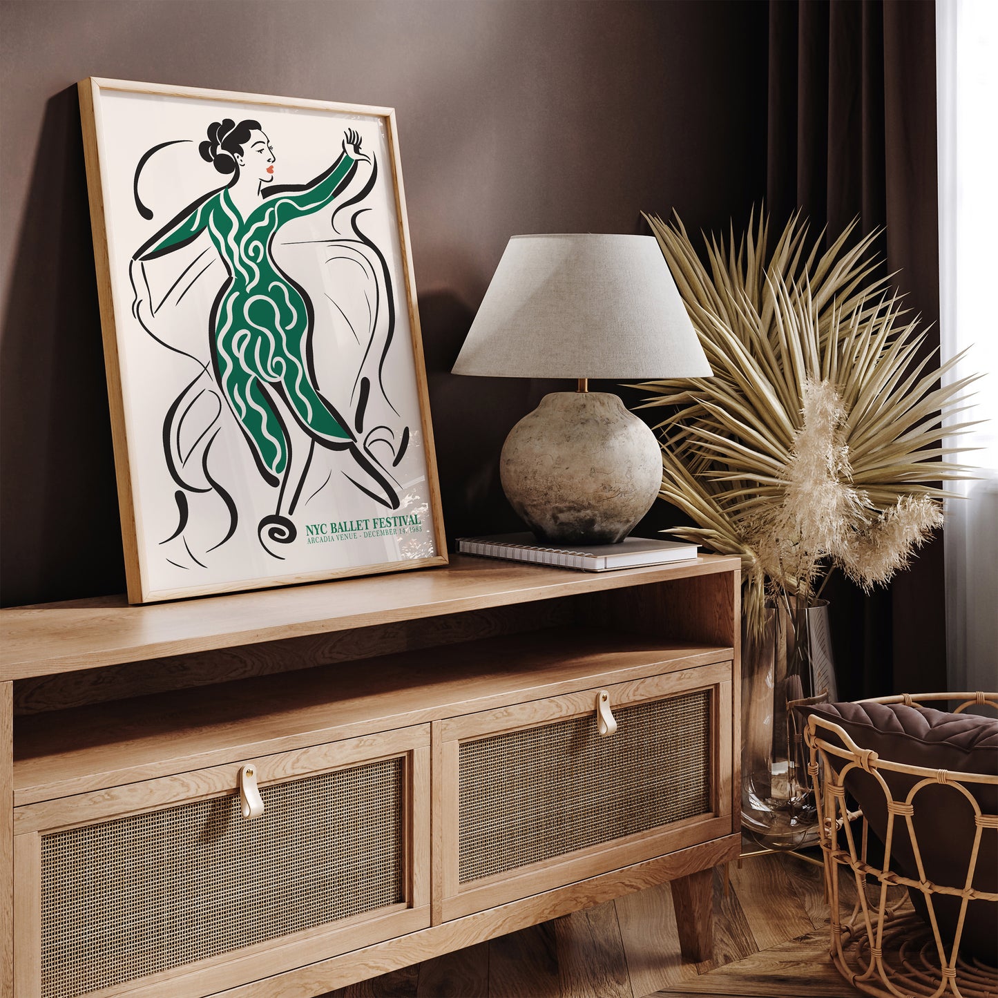 NYC Ballet Festival - 1983 Ballerina Art Print