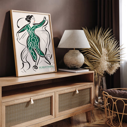 NYC Ballet Festival - 1983 Ballerina Art Print