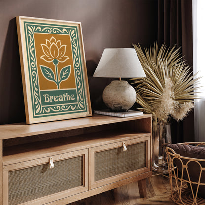 Breathe Art Print - Floral Wall Art