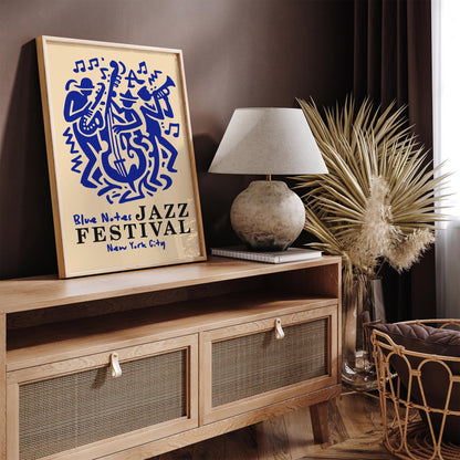 Blue Notes Jazz Music Festival Poster
