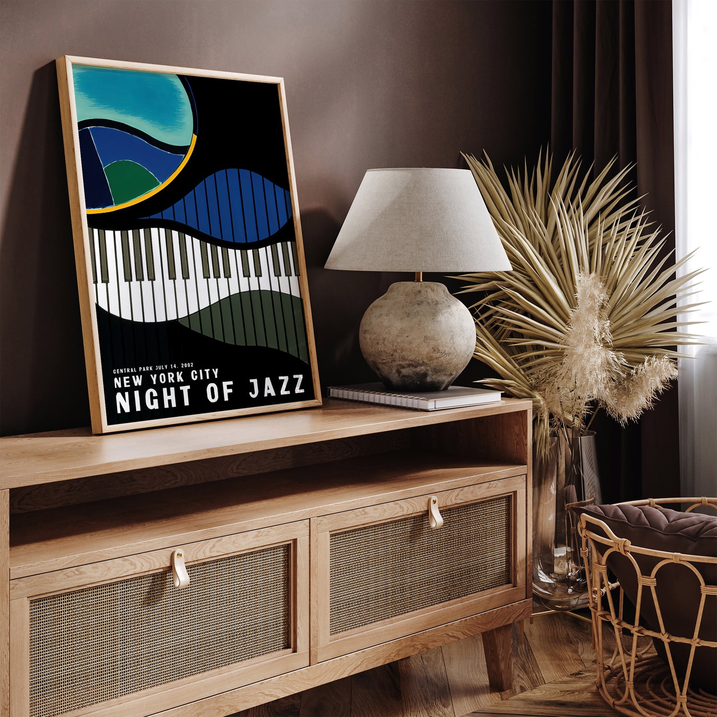 NYC Night of Jazz Retro Poster