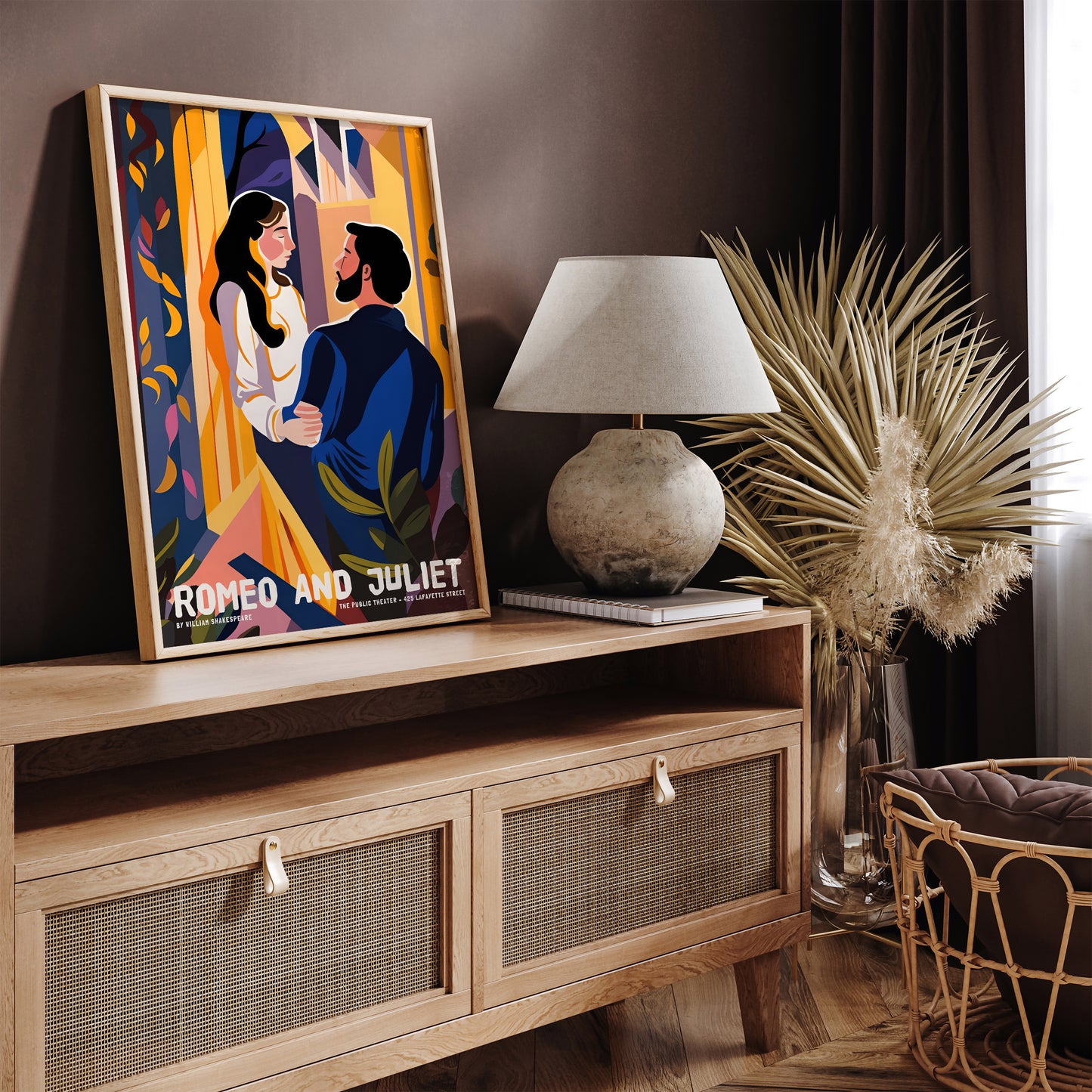 Romeo and Juliet Shakespeare Modern Theater Poster