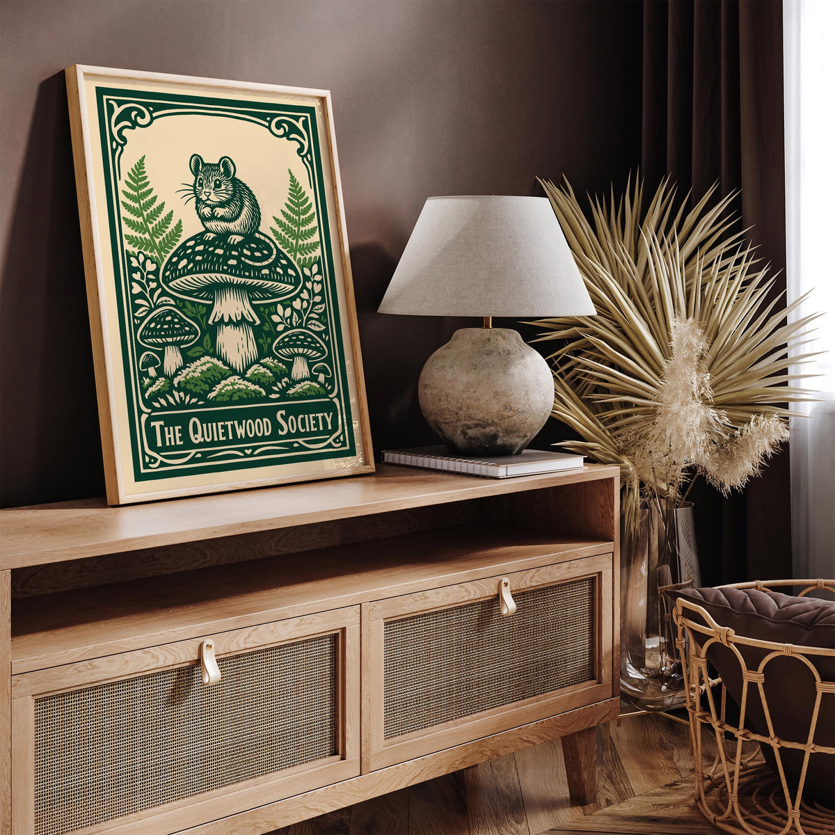 Quietwood Society Wild Nature Art Poster
