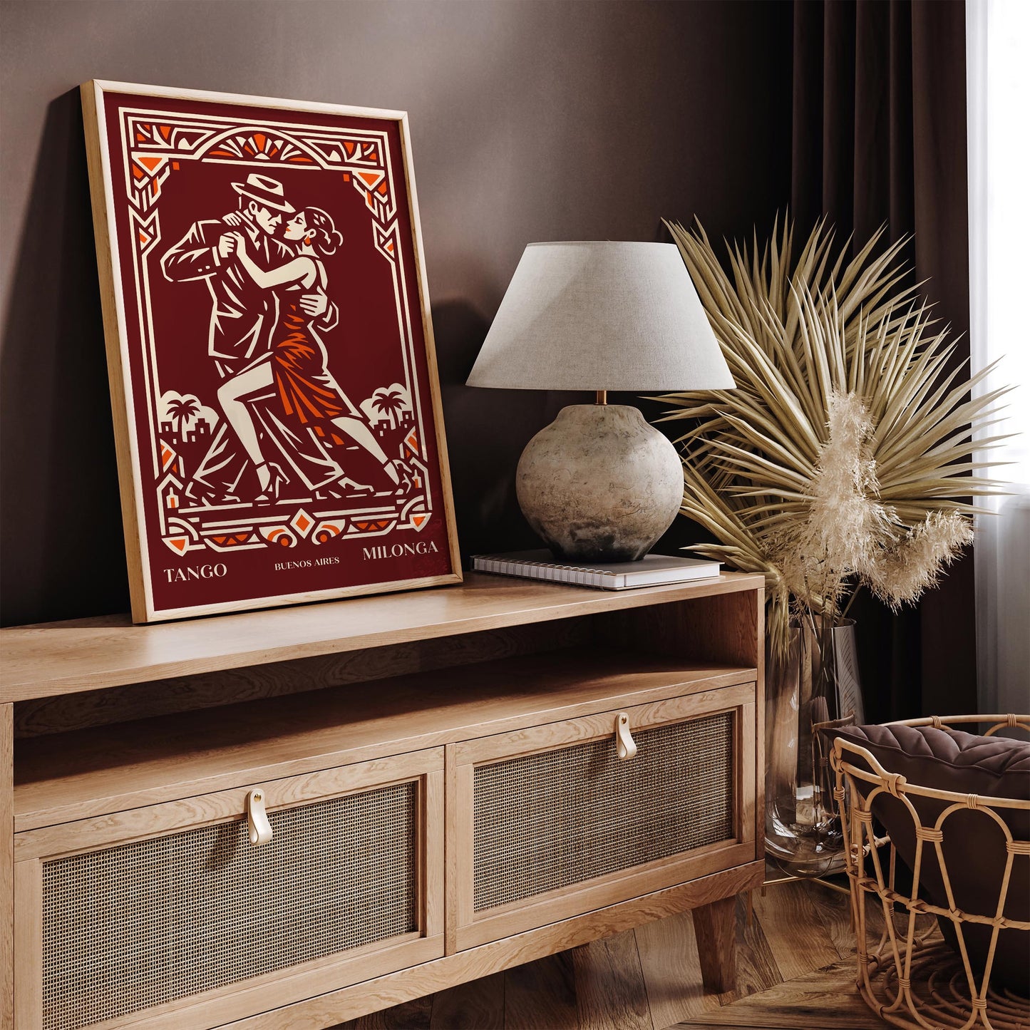 Buenos Aires Tango Milonga Poster – Argentine Dance Wall Art Print