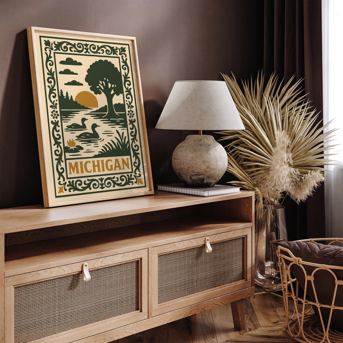 Michigan Travel Scenic Poster