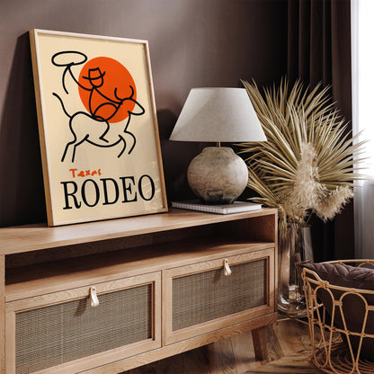 Texas Rodeo Wall Art Print