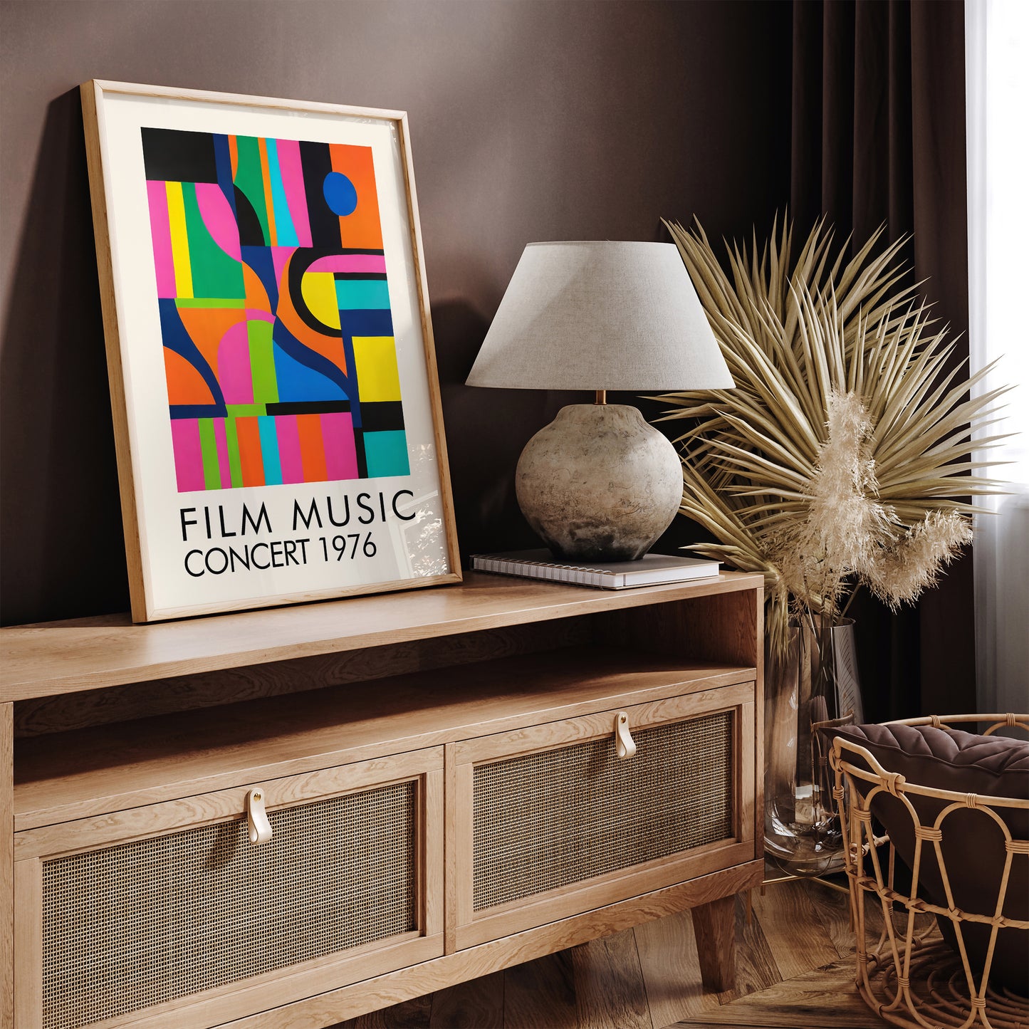 Film Music Concert Retro Art Print