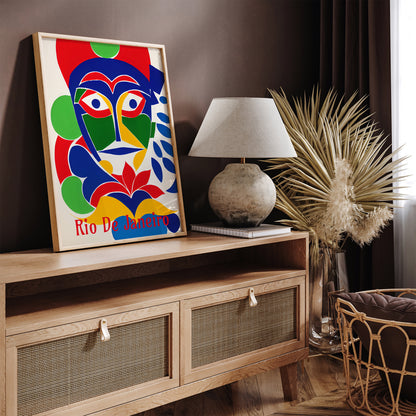 Rio De Janeiro Colorful Mask Wall Art