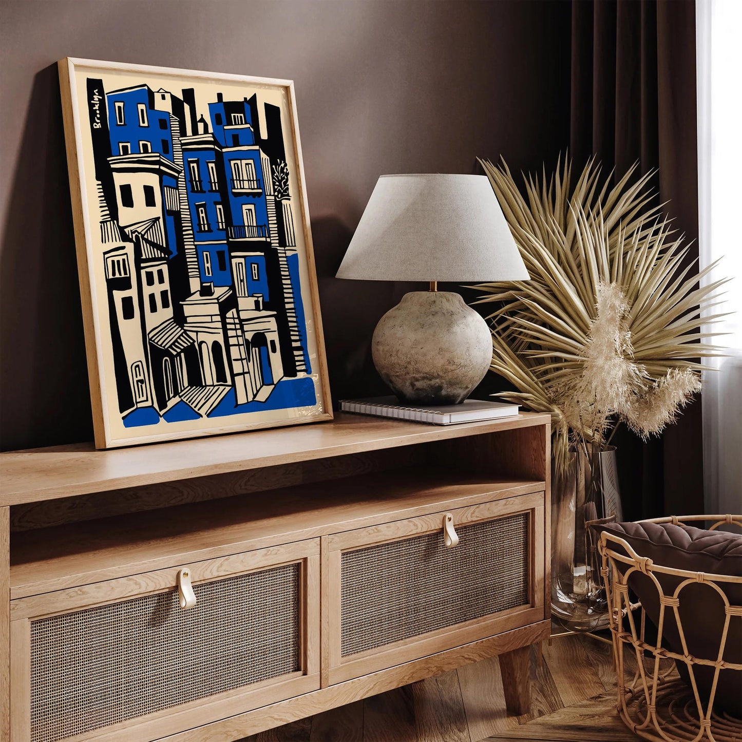 Brooklyn Poster – Modern Architecture Wall Art Print